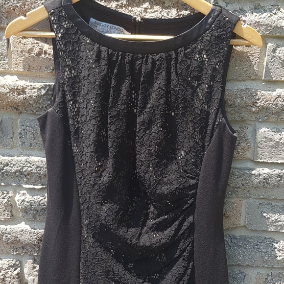 Maggy London Black Lace Dress - Picture 3 of 12